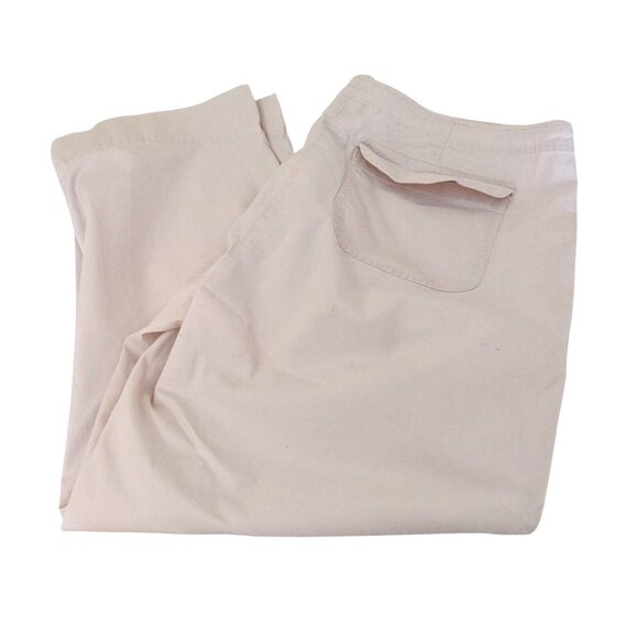 Vintage Talbots Women's Khaki Cropped Pants Size 12 Stretch 95% Cotton/4% Lycra - Picture 3 of 11